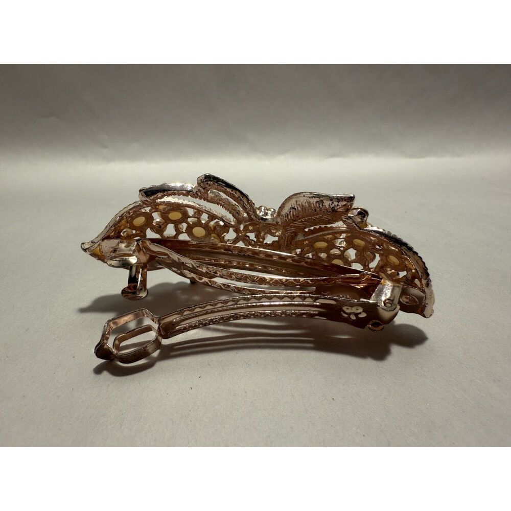 Rhinestone Pearl Hair Clip - Picture 3 of 3